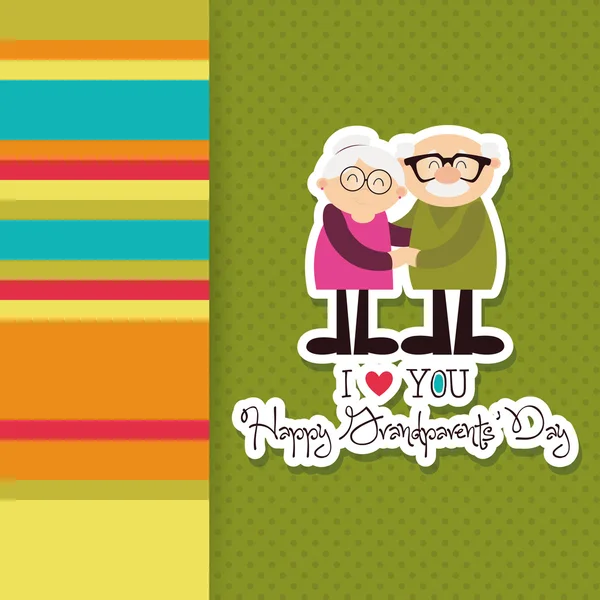 Büyükanne ve Büyükbaba Günü — Stok Vektör