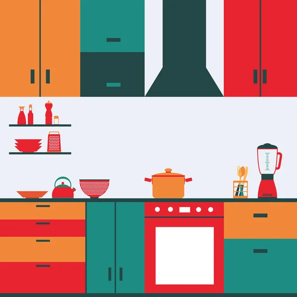 Cocina — Vector de stock