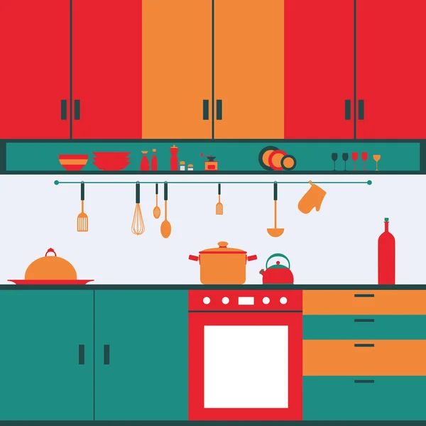 Kuchyně — Stockový vektor