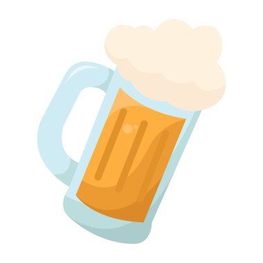 Ayrı bira bardağı köpüklü Aziz Patrick Günü Vektörü