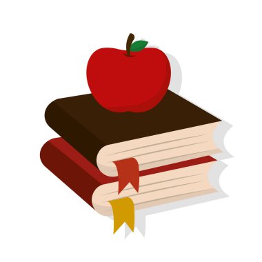 İzole edilmiş defterler okul vektör illüstrasyonunu sağlar