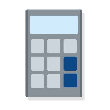 İzole hesap makinesi okul vektör çizimini sağlar