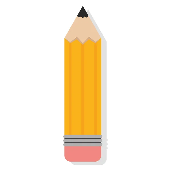 Isoleret blyant forsyninger skole vektor illustration – Stock-vektor