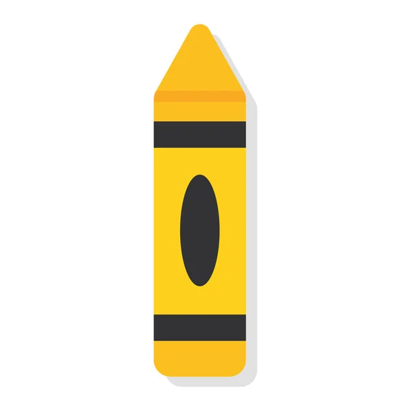 Isolé crayol fournitures école vecteur illustration — Image vectorielle