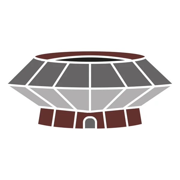 Isolerad diamant öppna stadion vektor illustration — Stock vektor