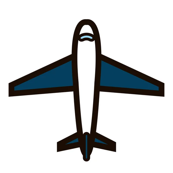 Isolated airplane summer icon vector illustration — Stock Vector