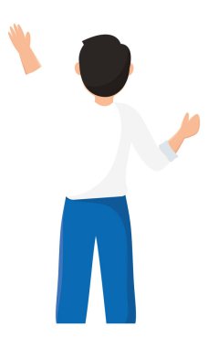 İzole edilmiş baba beden baba vektör çizimi