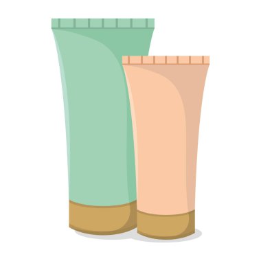 İzole edilmiş vücut kremi spa vektör çizimi