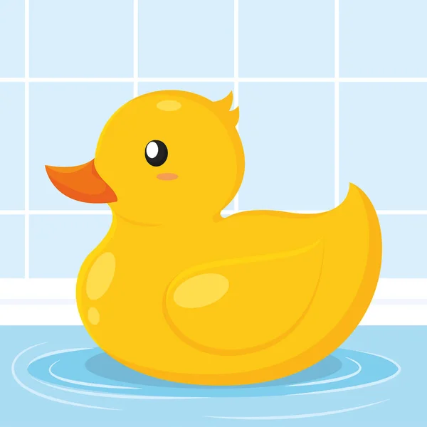 Background Duck Toys Child Enjoy Vector Illustration — Stockvector