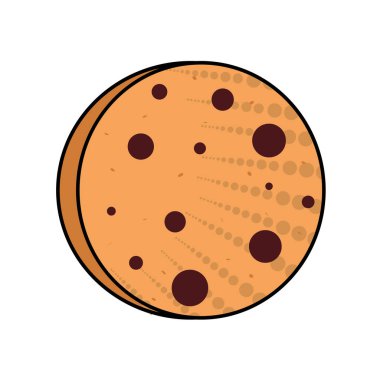 Isolated coockies comic fast food vector illustration