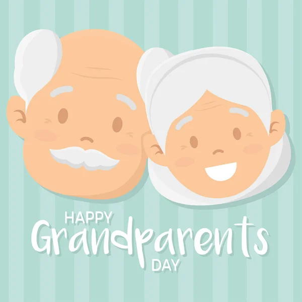 Isolated Grandparents Body Grandparents People Vector Illustation —  Vetores de Stock