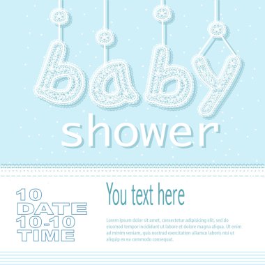 zeki bebek çocuk varış kartı duş davet