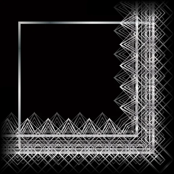Abstrakt mönster för i frame inbjudningar, kort — Stock vektor