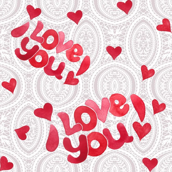 Nápis "i love you" — Stockový vektor
