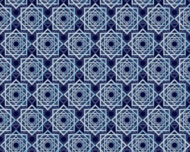 art deco tarzında soyut geometrik desenli seamless modeli