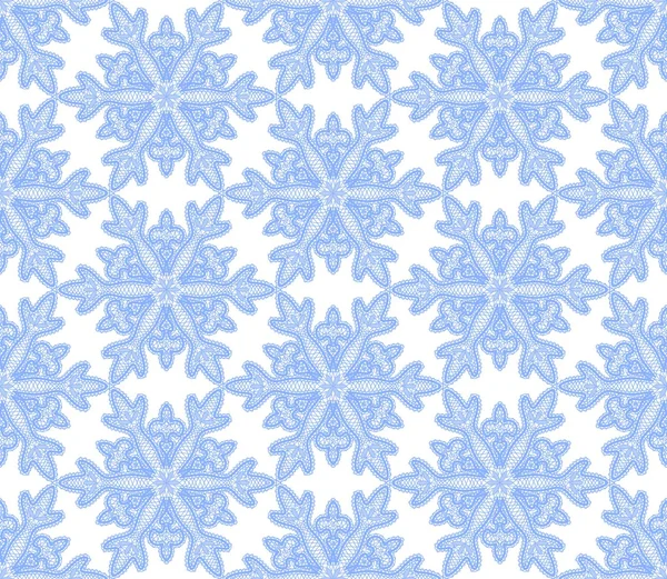 Nahtloses Muster mit Schneeflocken aus Spitze — Stockfoto