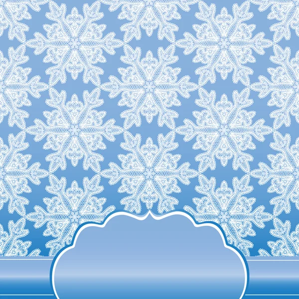 Wzór z śniegu koronki — Zdjęcie stockowe