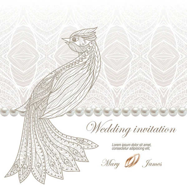 Carte de mariage — Image vectorielle