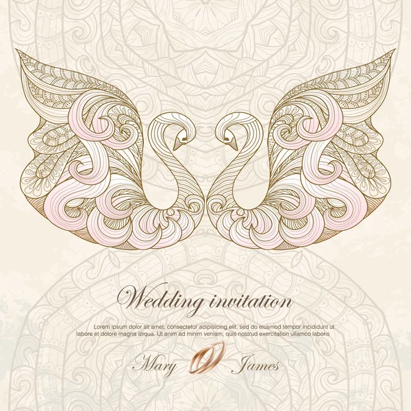 Invitation de mariage — Image vectorielle