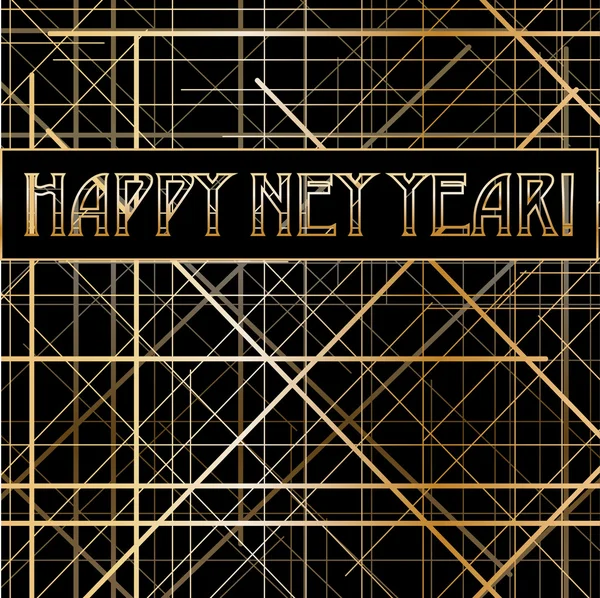 Tarjeta de Año Nuevo — Vector de stock