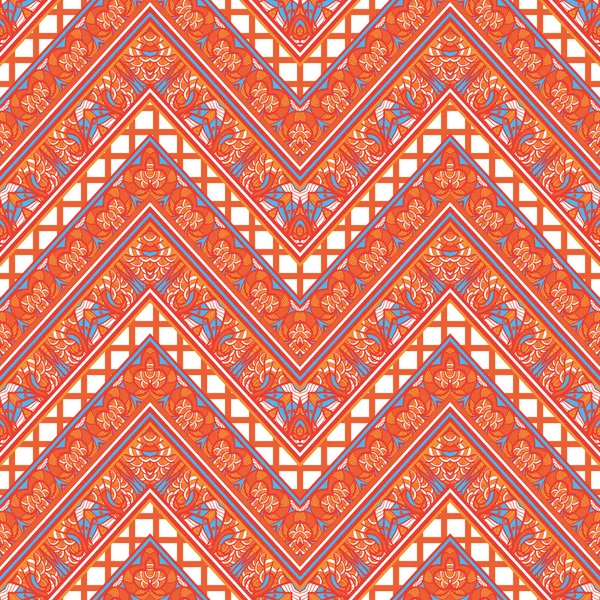 Modèle de zigzag ethnique — Image vectorielle