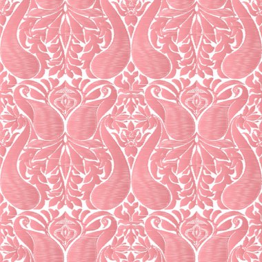 Paisley, geleneksel İtalyan klasik lüks eski moda çiçek süsü..