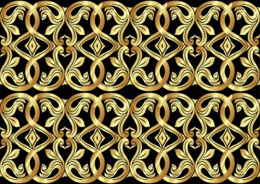 Birbirine karışmış soyut süsler ortaçağ romansı tarzında.