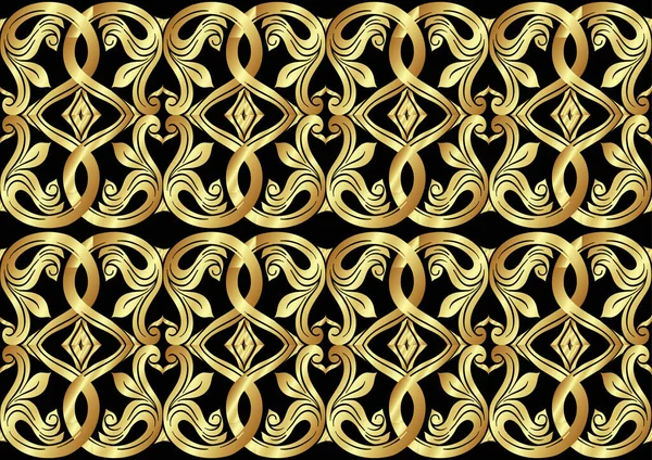 Interlacing abstract ornament in the medieval, romanesque style. — Stock vektor