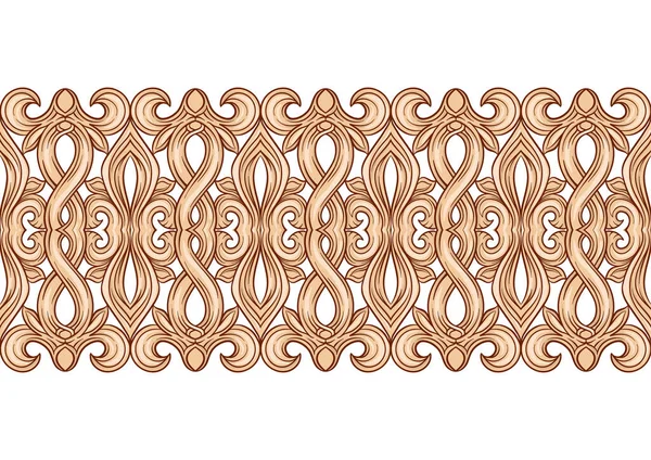Interlacing abstract ornament in the medieval, romanesque style. — Vetor de Stock