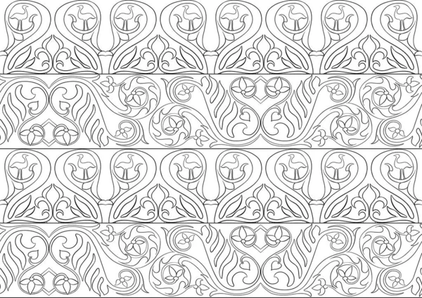 Переплетение абстрактного орнамента в средневековом, романском стиле. — стоковый вектор