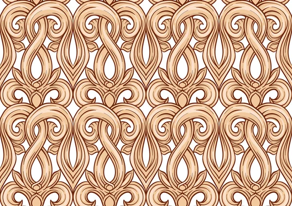 Interlacing abstract ornament in the medieval, romanesque style. — 图库矢量图片