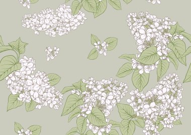 Eflatun çiçekler ile sorunsuz geçmiş. vektör çizim