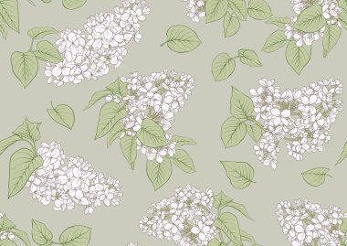 Eflatun çiçekler ile sorunsuz geçmiş. vektör çizim