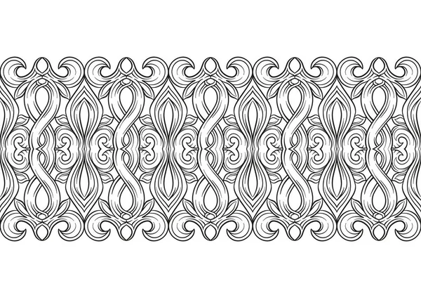Interlacing abstract ornament in the medieval, romanesque style. — Stock Vector