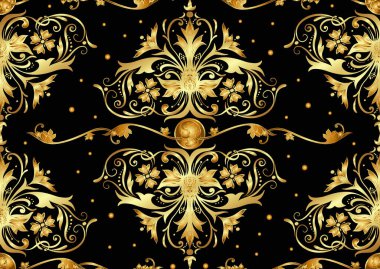 Kusursuz desen, arka plan Barok, rokoko, Victoria tarzı, rönesans tarzı. 