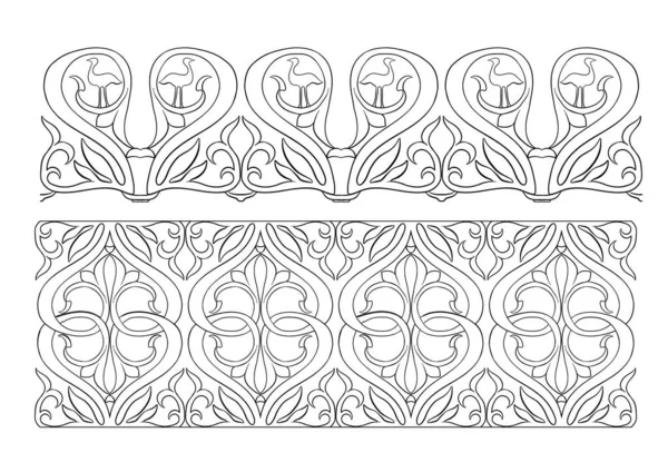 Переплетение абстрактного орнамента в средневековом, романском стиле. — стоковый вектор