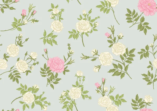 Dallardaki güller. Millefleur 'ların moda çiçek tasarımı