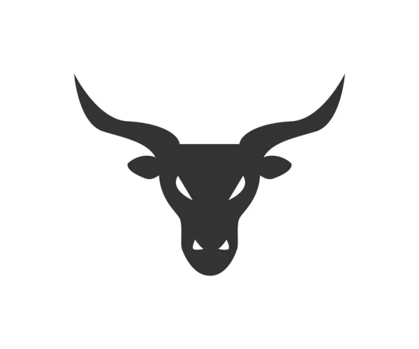 Cabeza Toro Logo Vector — Foto de Stock