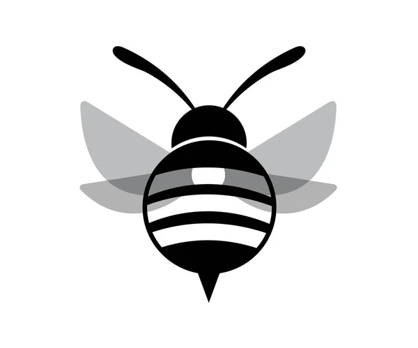 Diseño Del Logo Del Icono Abeja —  Fotos de Stock