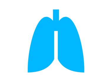 akciğerler logo simgesi resmi