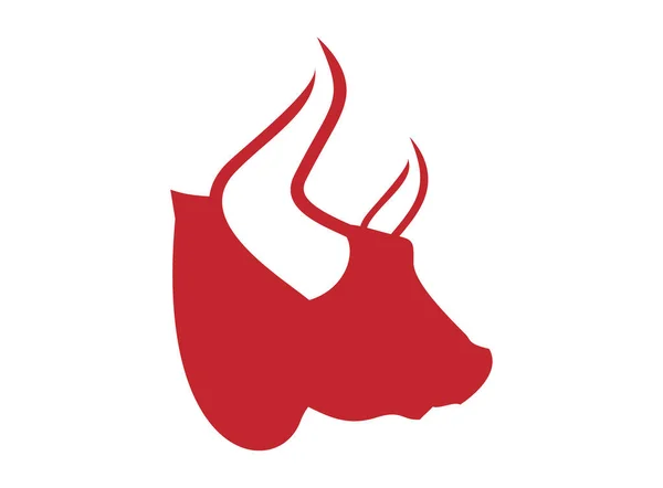 Toro Testa Logo Mucca Immagine — Foto Stock