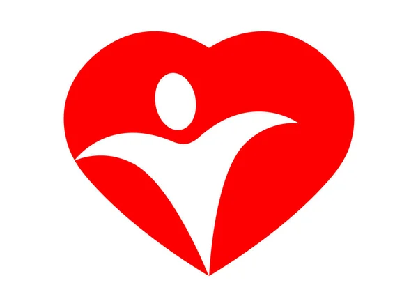 Solidarité Amour Médical Coeur Logo Image — Photo