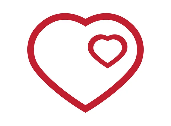 Εικόνα Εικονίδιο Λογότυπο Καρδιά — Φωτογραφία Αρχείου