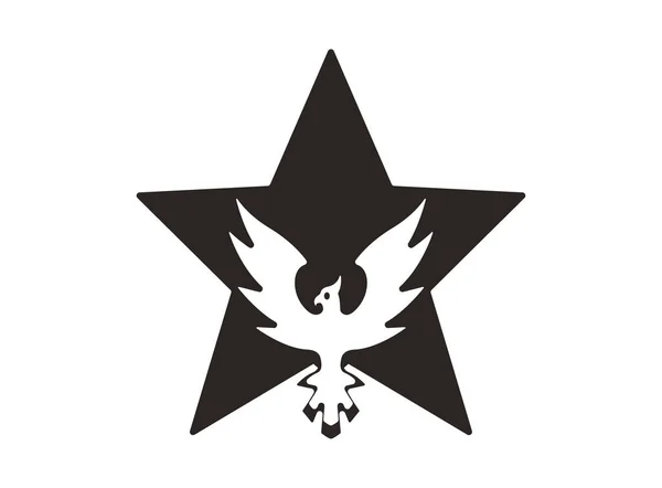 Phoenix Star Bird Logo Image — 스톡 사진