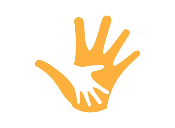 Hand Logo Symbolbild — Stockfoto