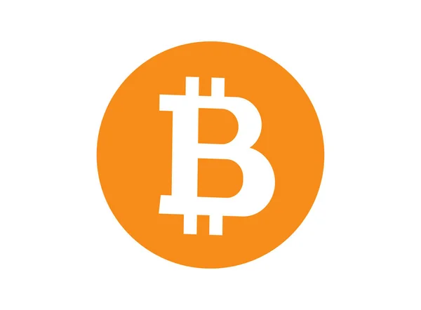 Logo Der Bitcoin Währung — Stockfoto