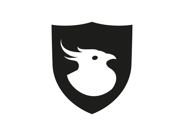 Phoenix Shield Logo Image — Stock Photo, Image