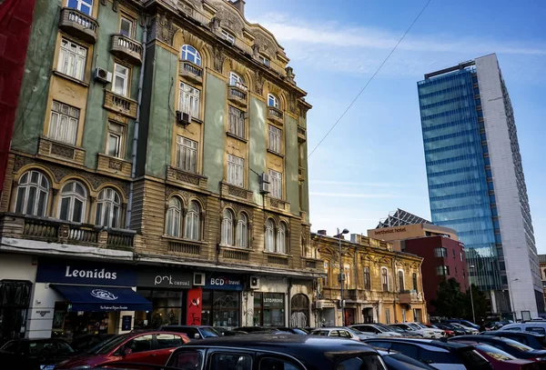Bucharest Romania January 2022 Beautiful Art Deco Old Buildings Seen — Stock Photo, Image