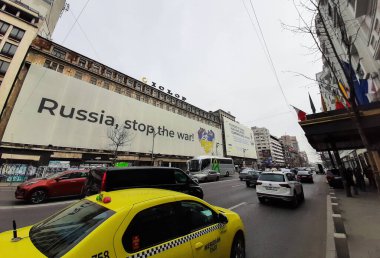Bükreş, Romanya - 15 Mart 2022: 