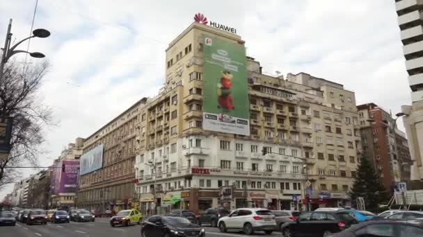 Бухарест Румыния Марта 2022 Года Прекрасный Вид Центр Бухареста Большим — стоковое видео